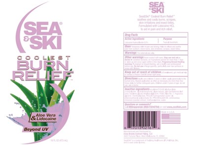 Active Ingredients (Coolest Burn Relief Label)